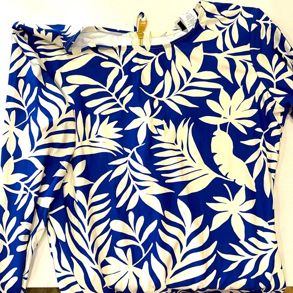 Kate Spade blue berry Rashguard Swimsuit - Picture 3 of 7